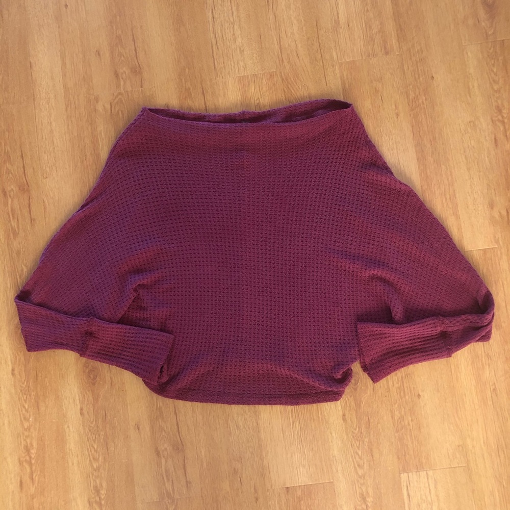 Free People Mercury Tee Thermal Oversized Slouchy - Picture 4 of 5